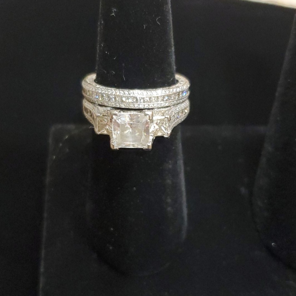 Hot 2 Pcs Desinger Wedding Engagement R…